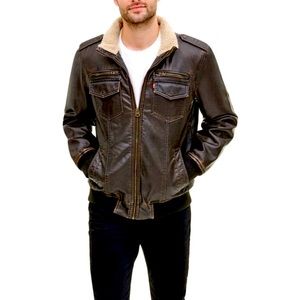 Levis Faux Leather Bomber